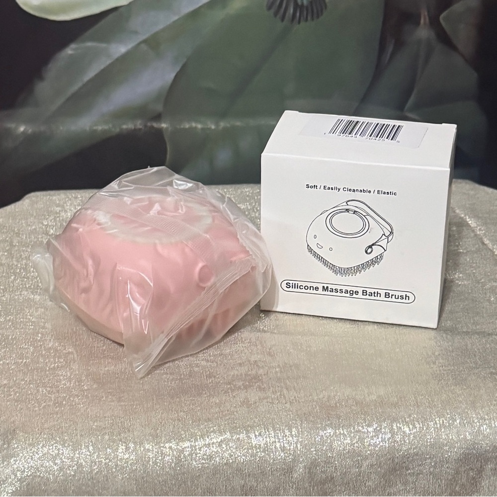 Silicone Massage Bath Brush - Pink